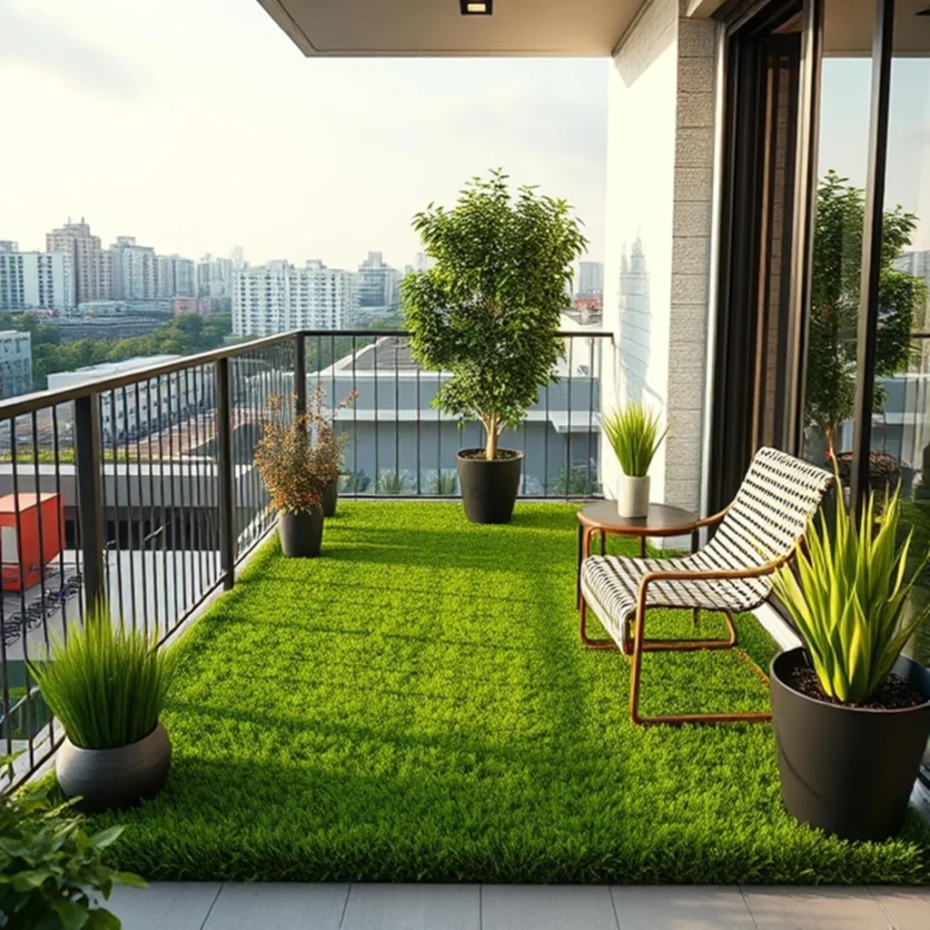 Artificial Gass carpet for balcony